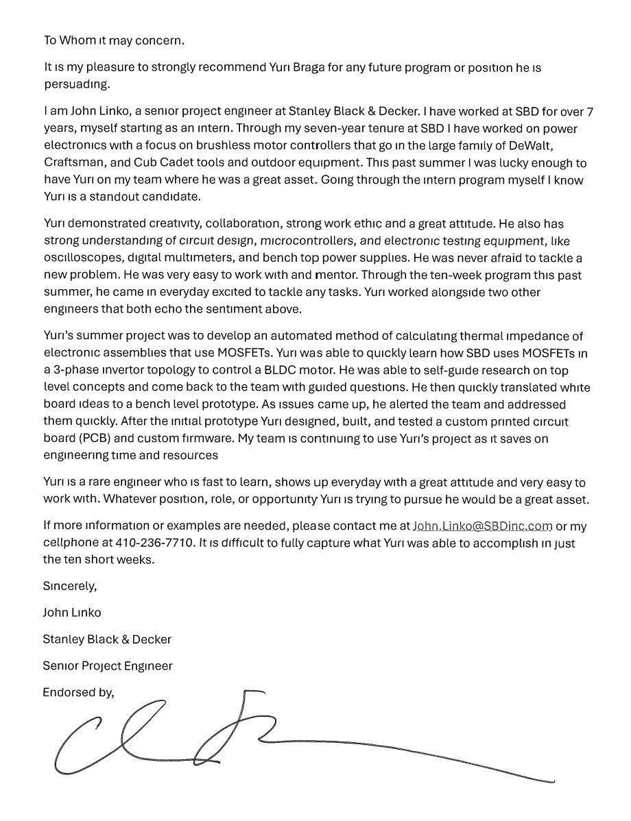 Recommendation from John Linko